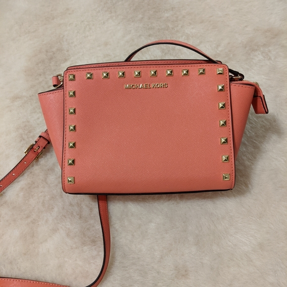 Michael Kors Studded Selma Purse - Picture 1 of 8